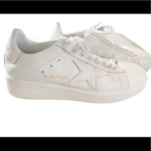 Golden Goose Pure Star Classic White Sneakers